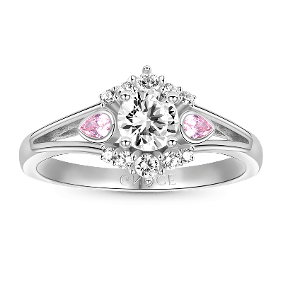 Round-cut Promise Ring