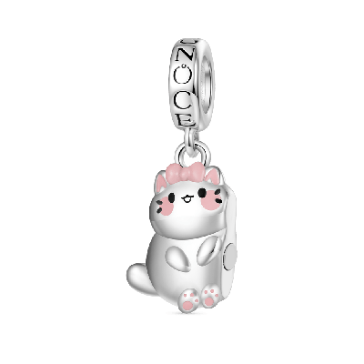 Mochi the Cat Couple Pendant
