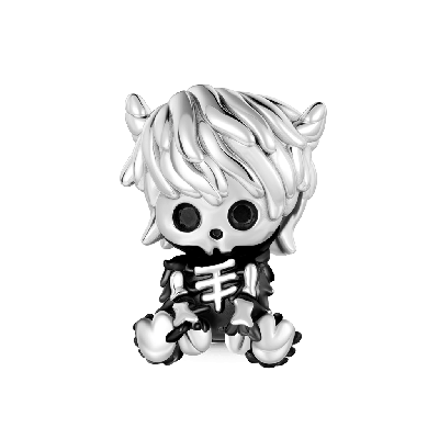 Skull Highland Cow Charm