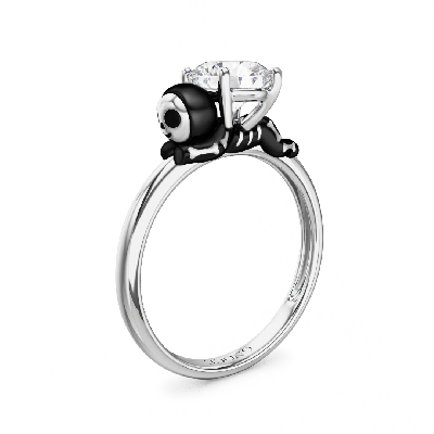 Skeleton Gingerbread Man Ring
