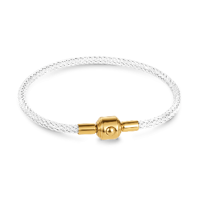 White Snap Basic Bracelet