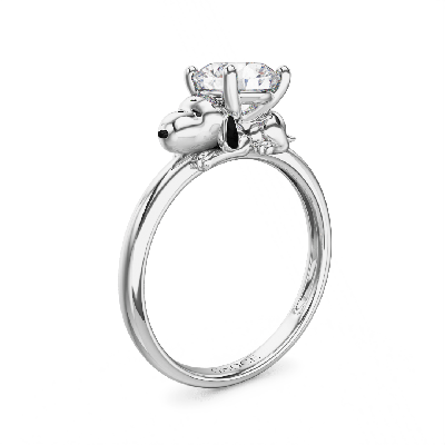 Peanuts Snoopy Moissanite Ring