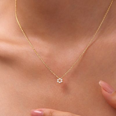 14K/10K Solid Gold Hexagram Necklace
