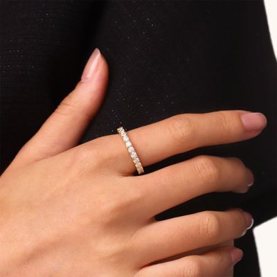 14K/10K Solid Gold Eternity Ring