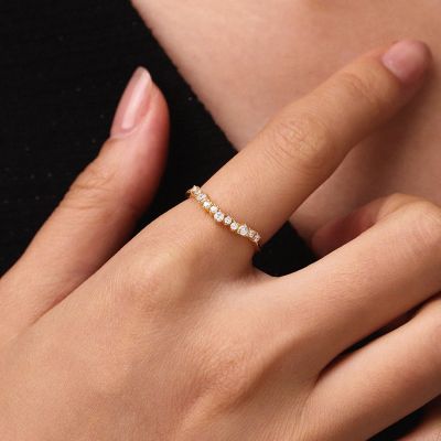 14K/10K Solid Cluster Ring