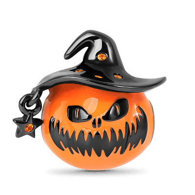 Wizard Hat Pumpkin Charm