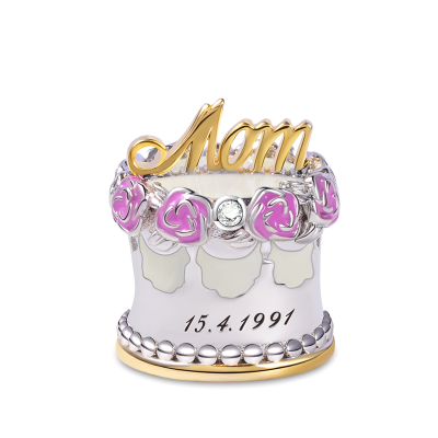 Mom's Birthday Cake Charm