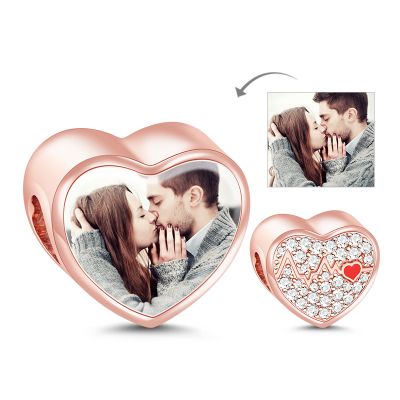 Beating Heart Photo Charm