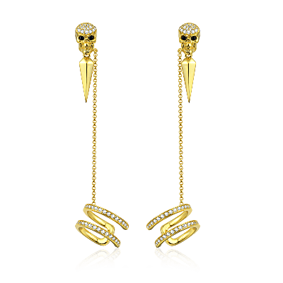 Skull Ear Cuffs