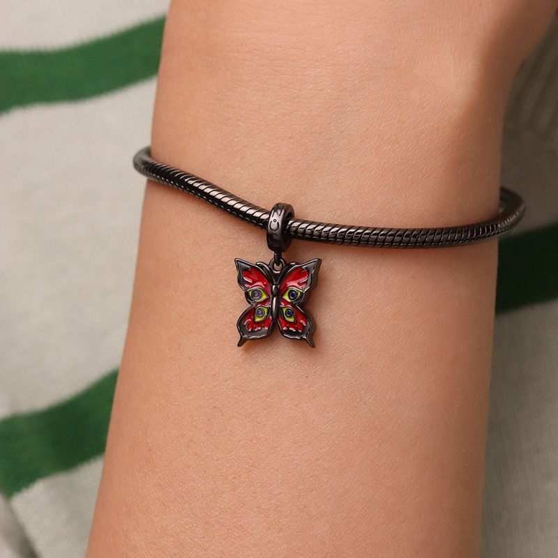 Red Walpurga Butterfly Pendant