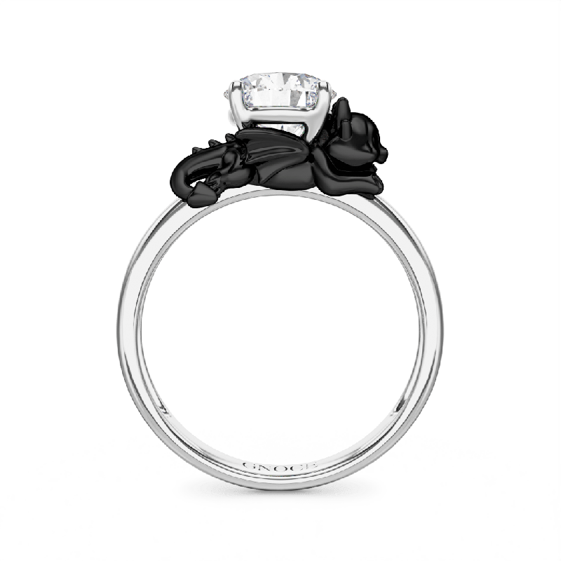 Little Black Dragon Ring
