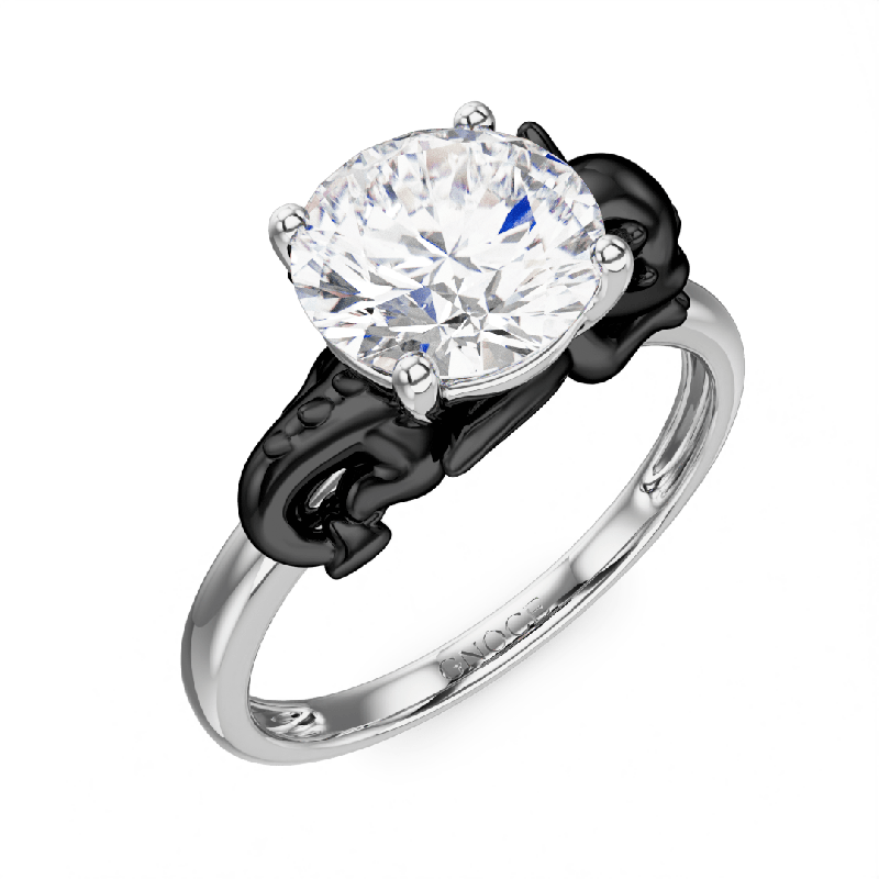 Little Black Dragon Ring