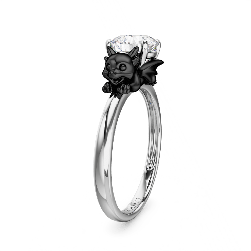 Little Black Dragon Ring