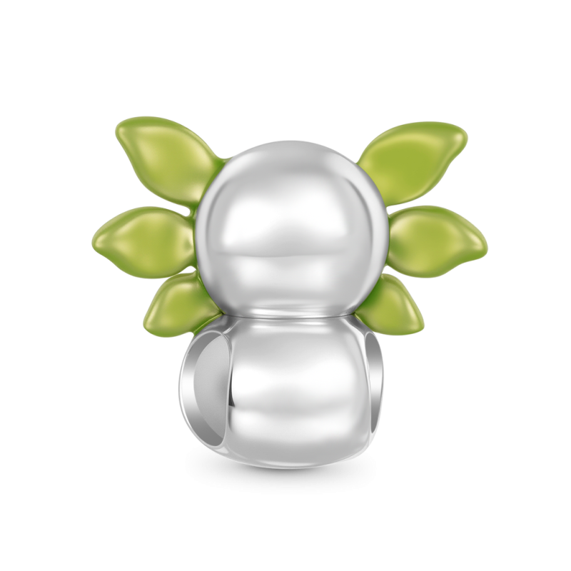 Mexican Axolotl Snowman Charm
