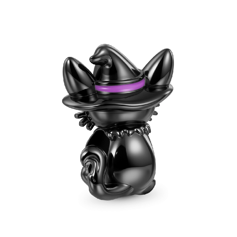 Black Cat Wizard Charm