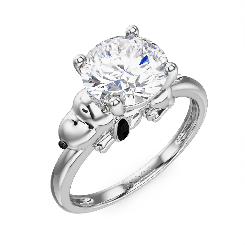 Peanuts Snoopy Moissanite Ring