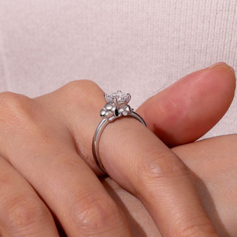 Peanuts Snoopy Moissanite Ring