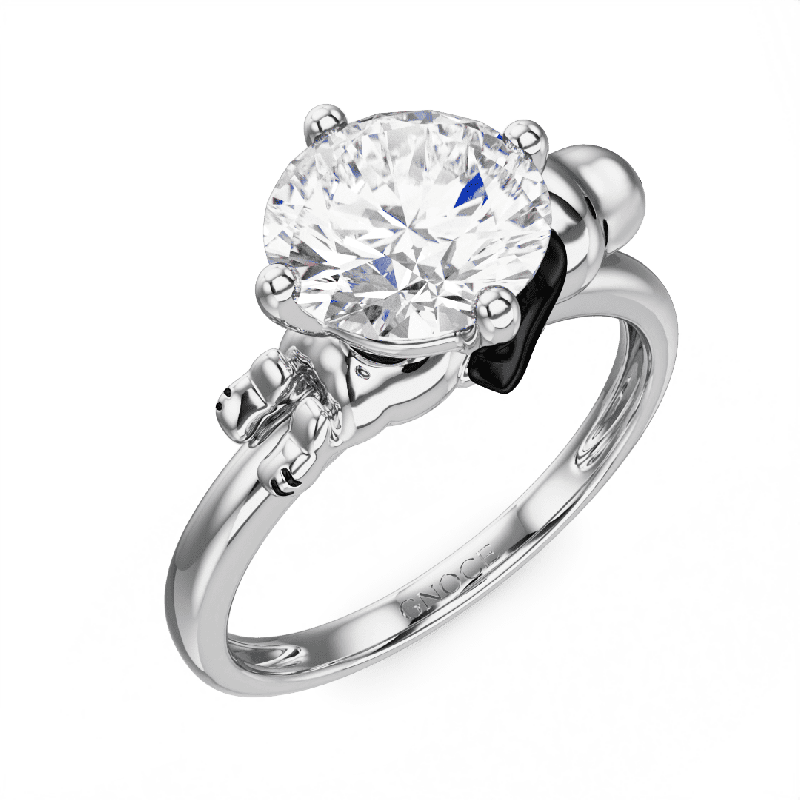 Peanuts Lovingly Snoopy Moissanite Ring