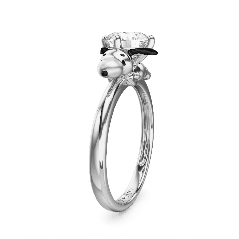 Peanuts Lovingly Snoopy Moissanite Ring