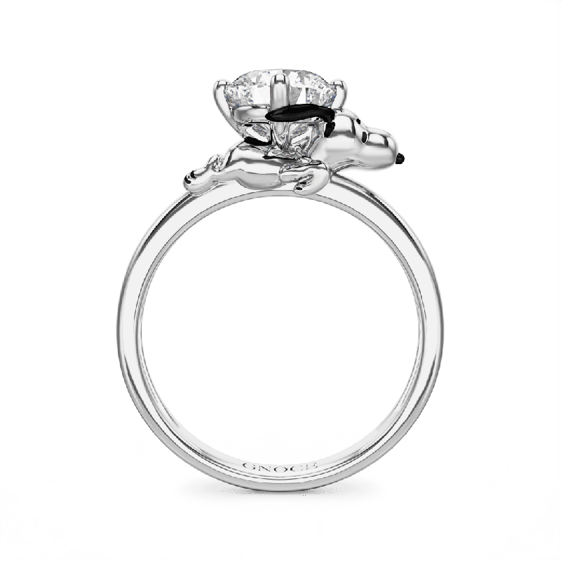 Peanuts Lovingly Snoopy Moissanite Ring