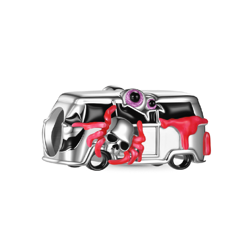 Halloween Ghost Bus Charm