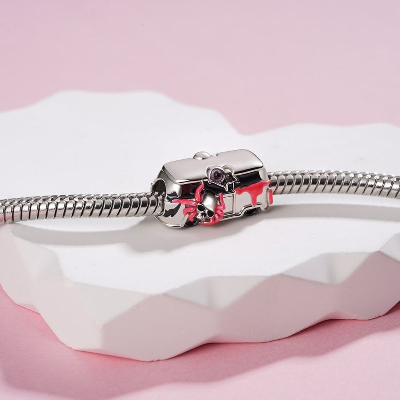 Halloween Ghost Bus Charm