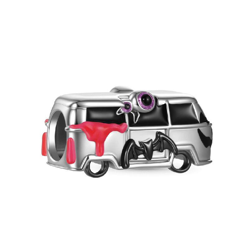 Halloween Ghost Bus Charm