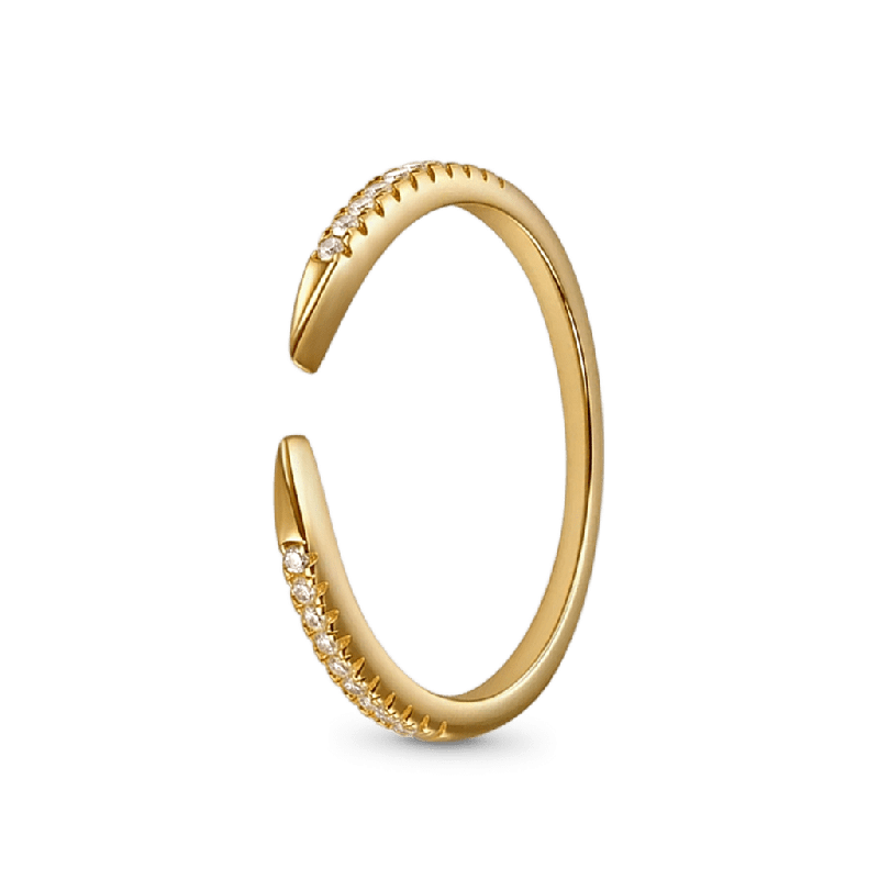 14K/10K Solid Gold Cuff Claw Ring