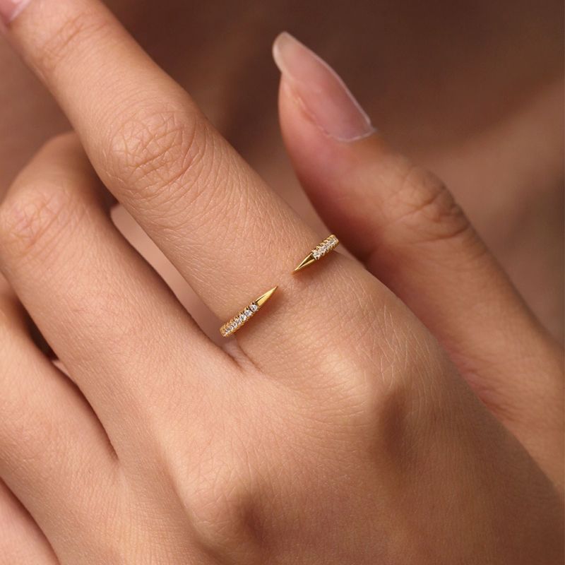 14K/10K Solid Gold Cuff Claw Ring