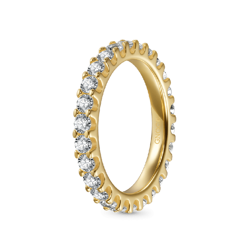 14K/10K Solid Gold Eternity Ring