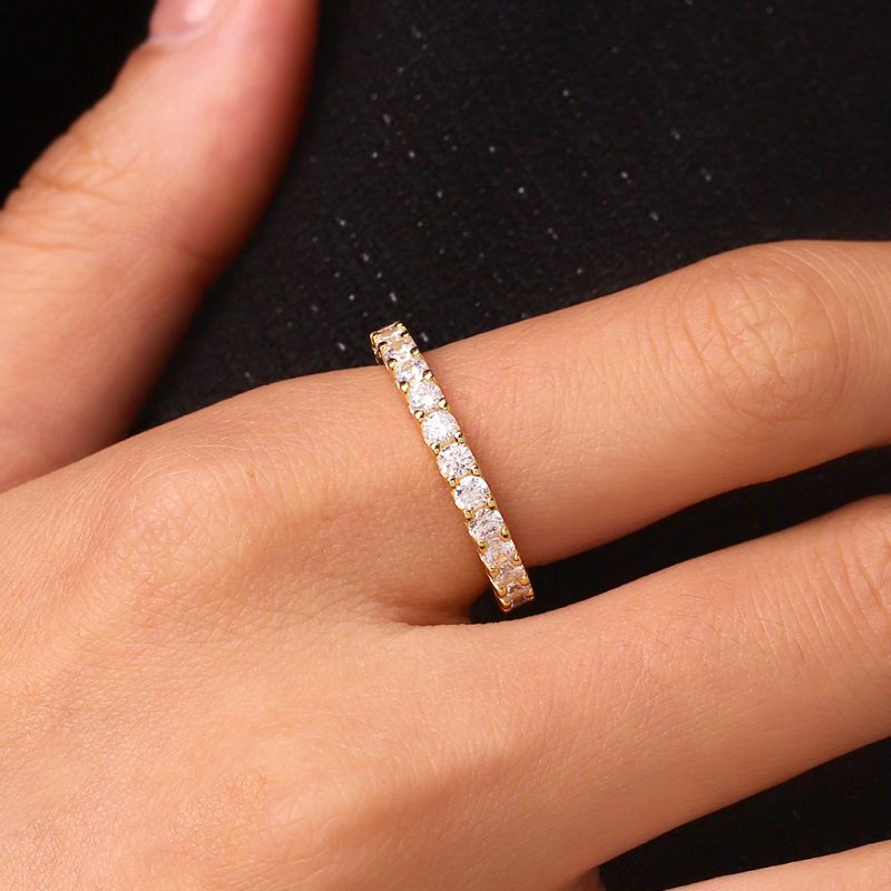 14K/10K Solid Gold Eternity Ring