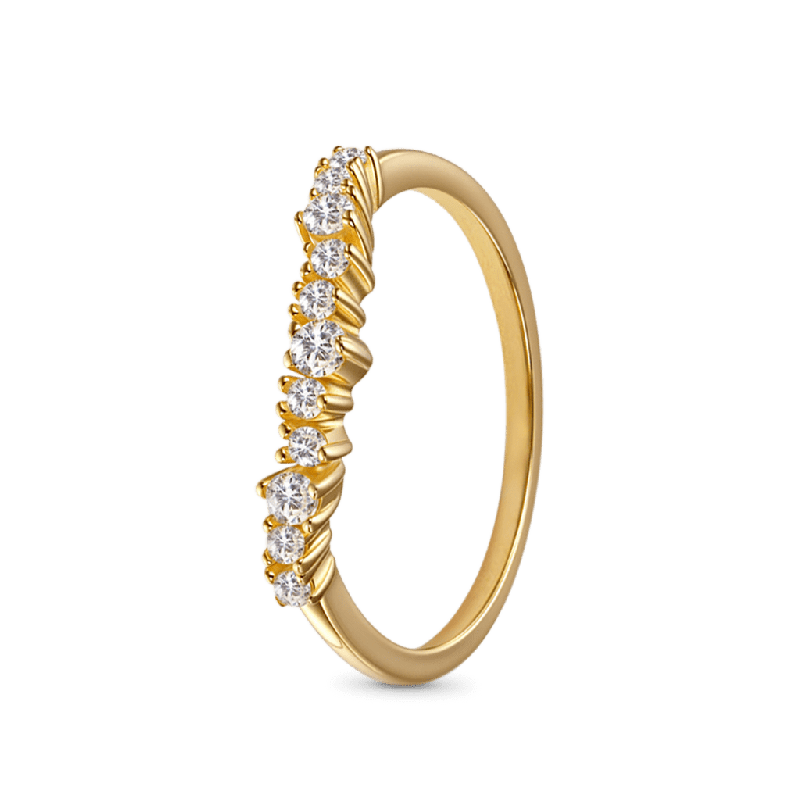14K/10K Solid Cluster Ring
