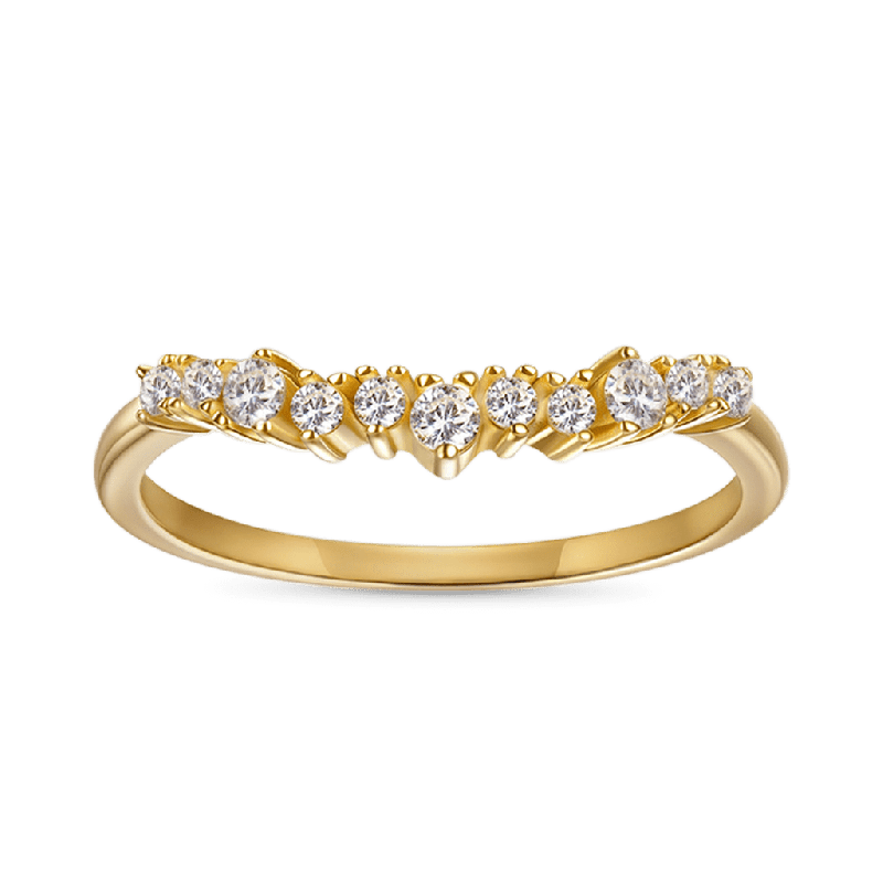 14K/10K Solid Cluster Ring