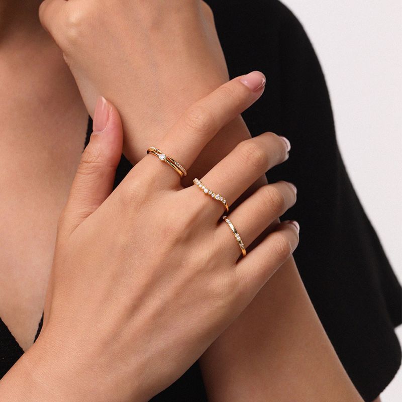 14K/10K Solid Cluster Ring